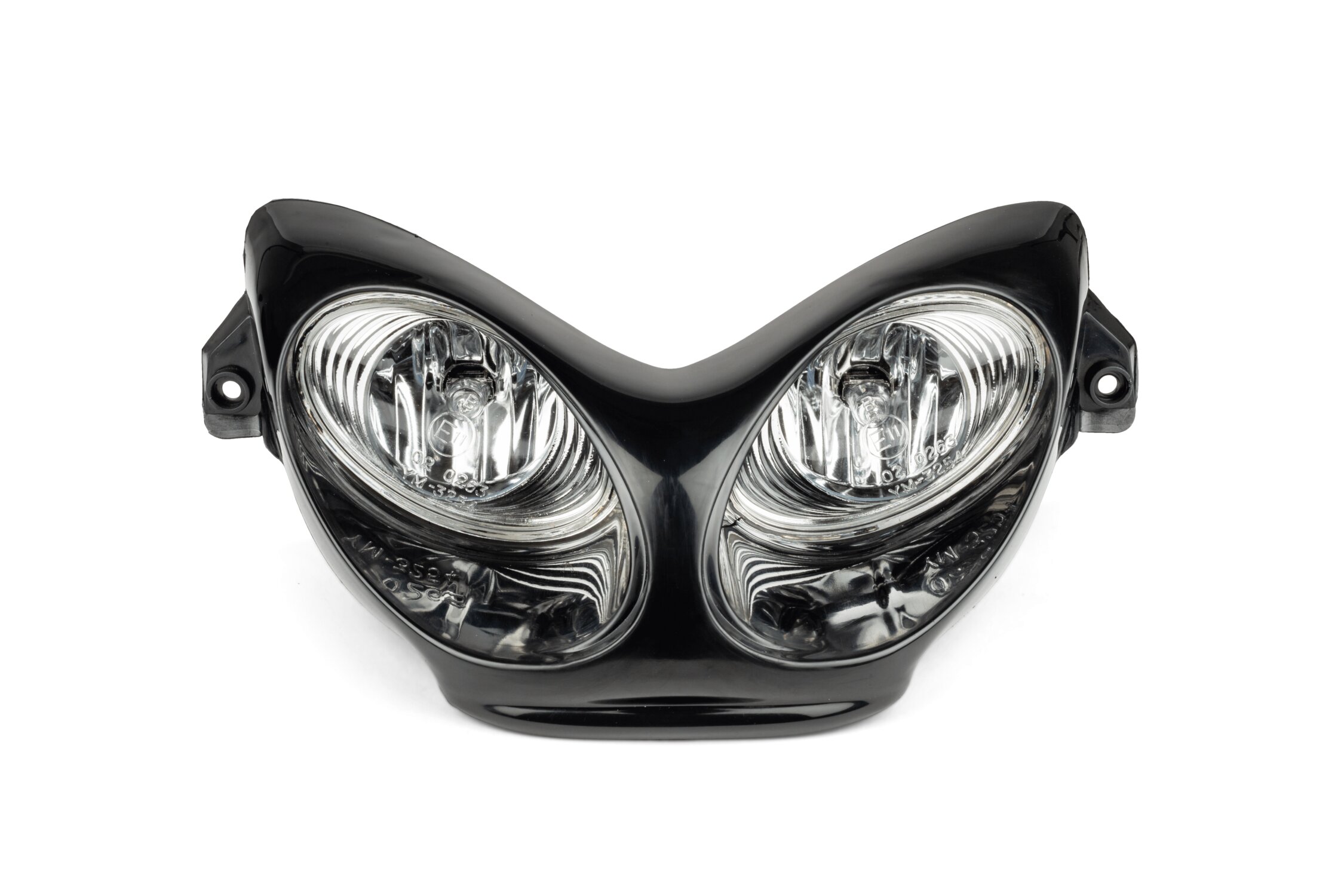 Phare double optique STR8 CAR-GLAS MBK Nitro Noir