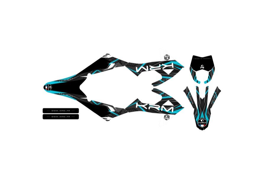 Kit déco Rieju MRT après 2022 turquoise