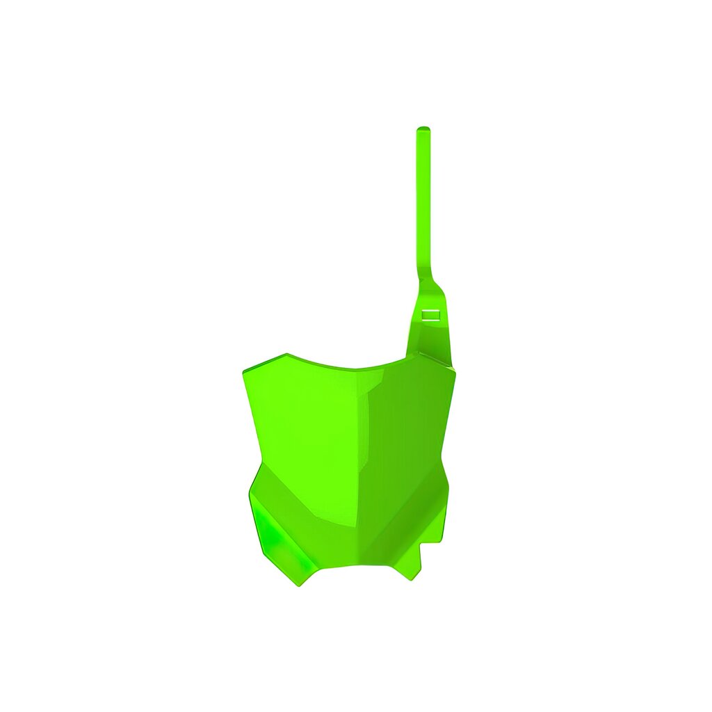Polisport 8665900010 - Tabella Portanumero Replica Oem Realizzata In Plastica Lucida Resistente E Durevole Compatibile Con Le Moto Kawasaki In Colore Verde-image