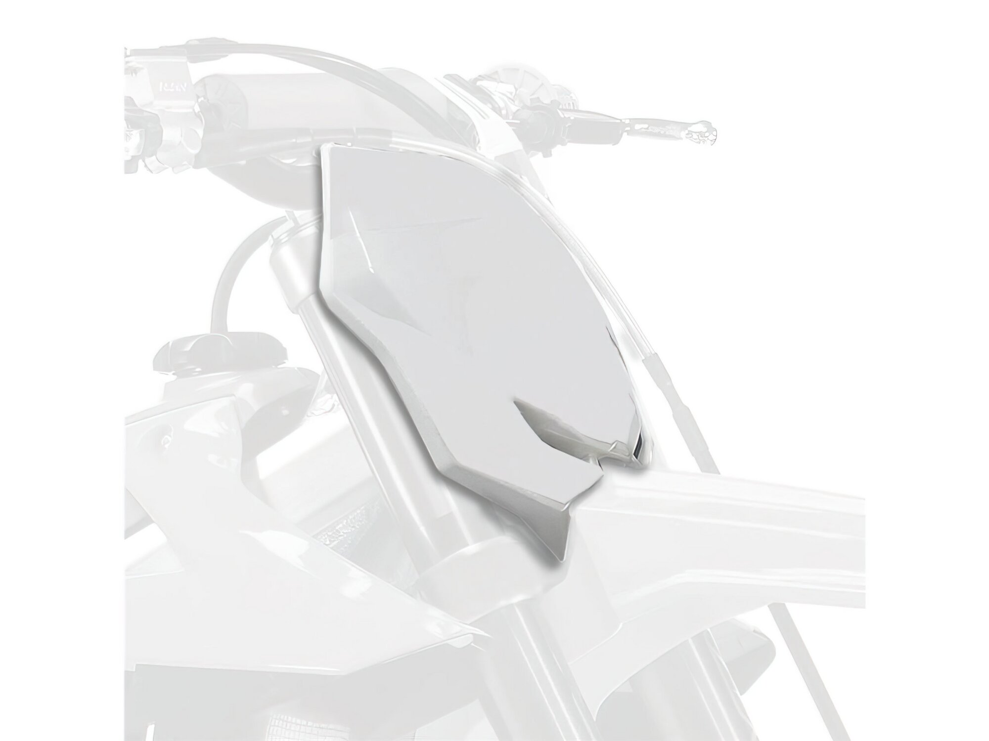 Polisport 8666100002 - Tabella Portanumero Replica Oem Realizzata In Plastica Lucida Resistente E Durevole Compatibile Con Le Moto Suzuki In Colore Bianco-image