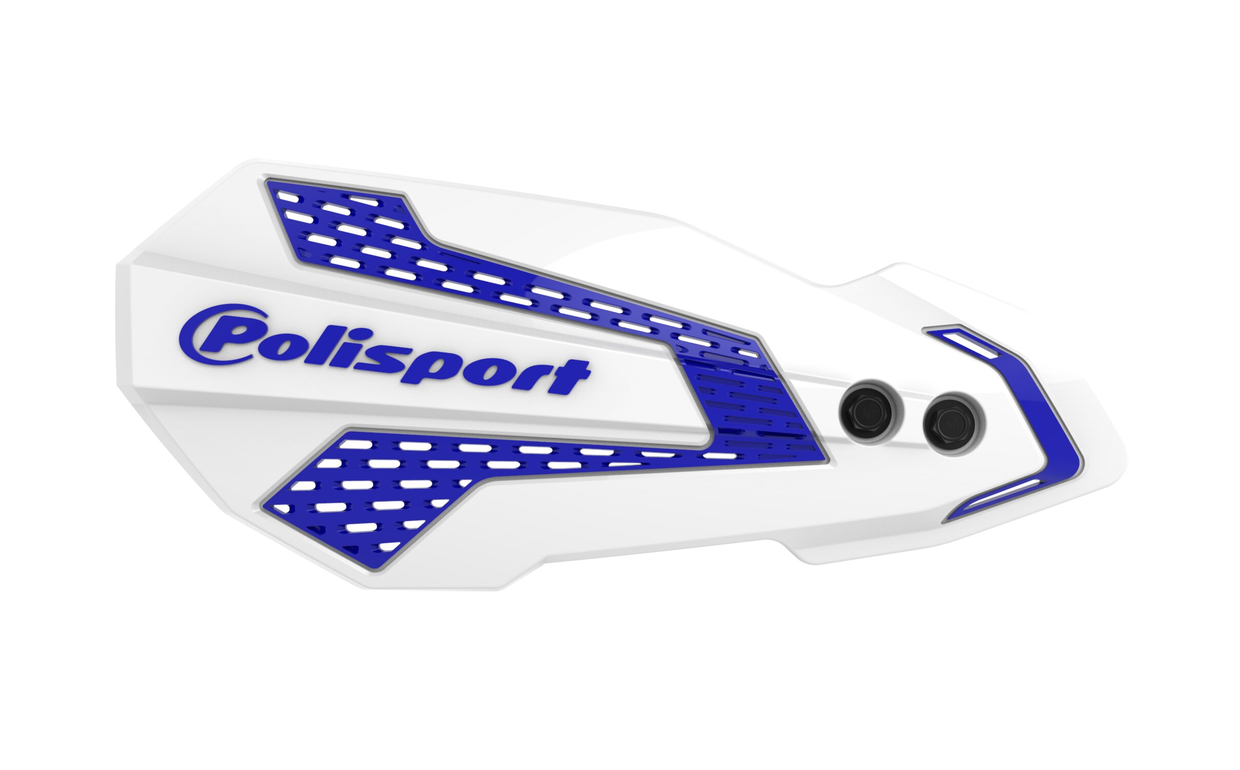 Polisport 8308200016 - Paramani Mx Flow 1 Punto Di Fissaggio Mx-Style In Plastica Con Kit Di Montaggio Incluso Compatible Con Motocicletas Yamaha En Color Bianco/Blu-image