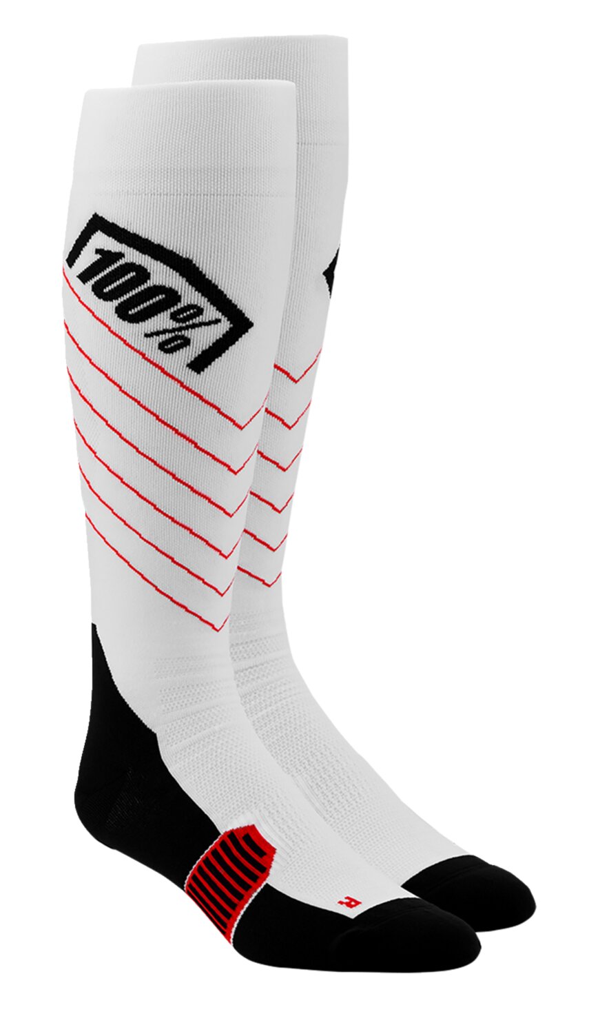 Chaussettes 100% Hi Side Thin blanc L/XL