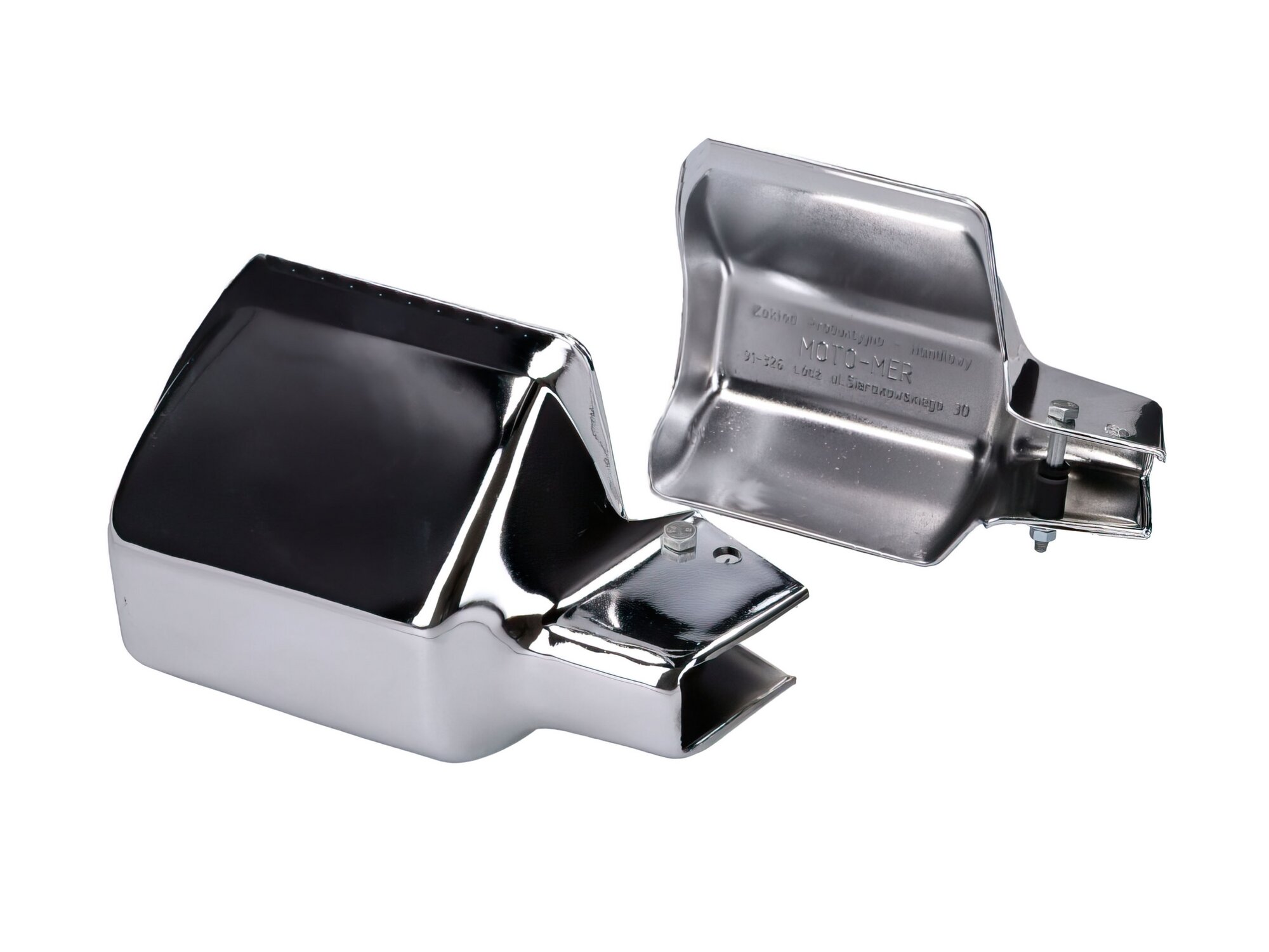 Jeu de protège-mains / protecteurs chromés Simson S50 / S51 / S53 / S70 / S83 / SR50 / SR80