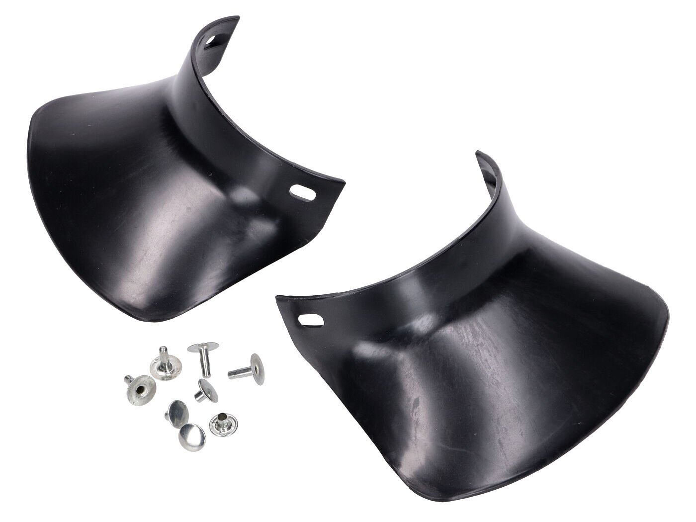 Standard Parts Bavettes de garde-boue avant et arrière plastique noir Simson