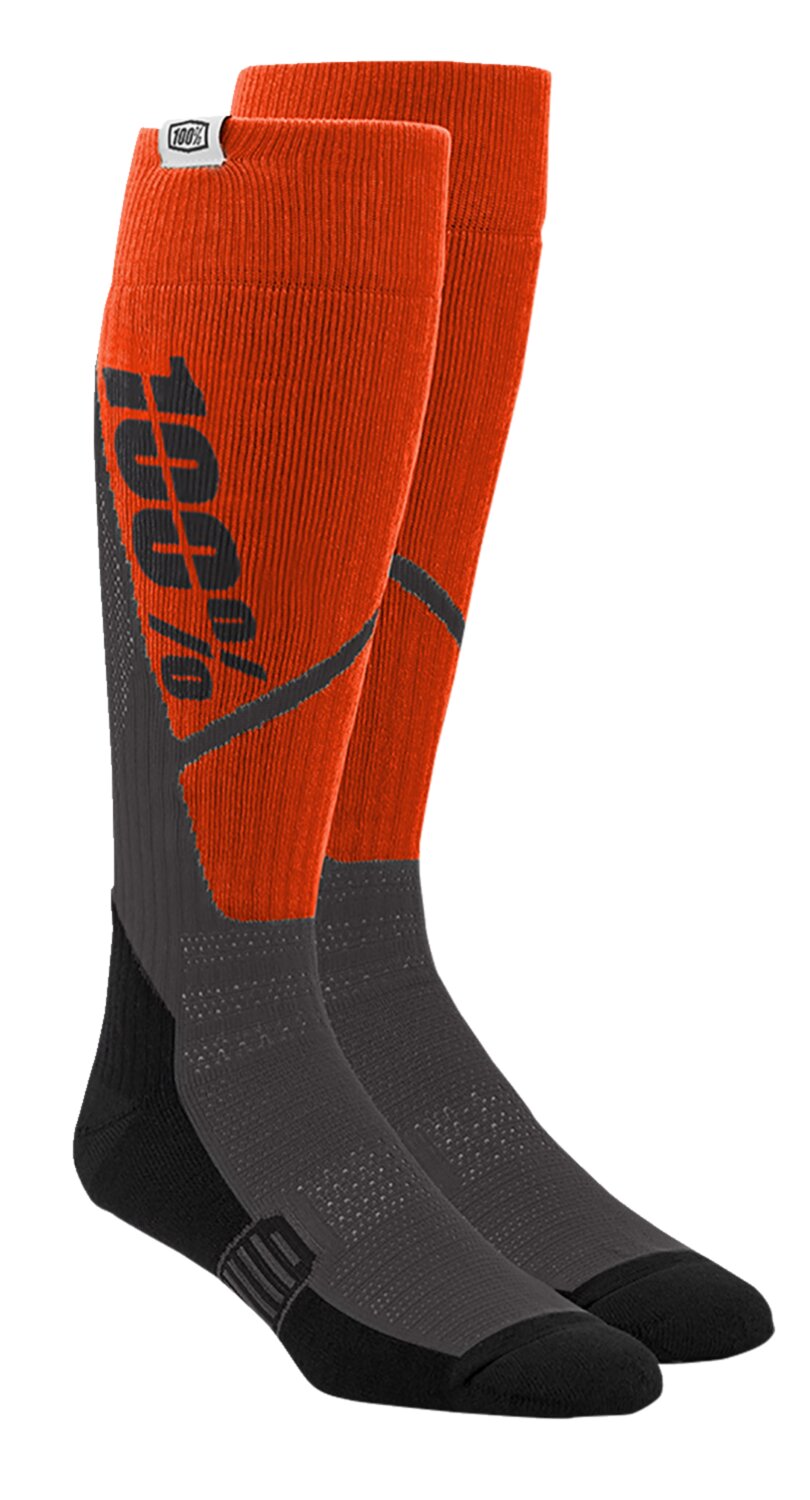 Chaussettes 100% Torque Thick Comfort ORANGE/CHARCOAL L/XL