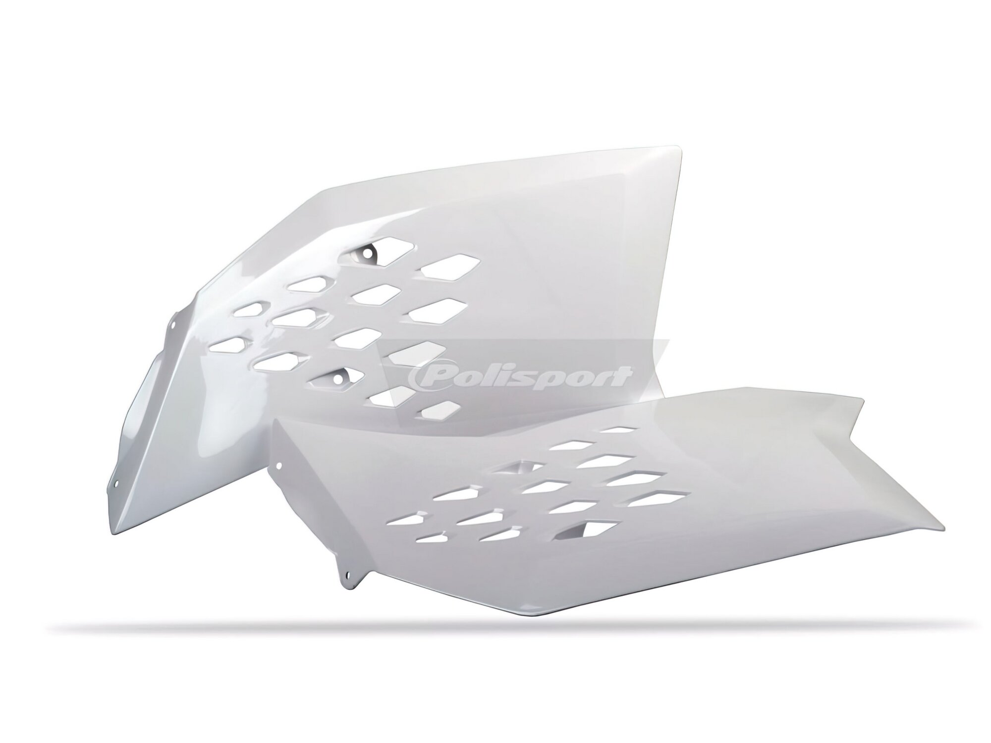 Polisport 8428200084 - Copriradiatore Robusti E Durevoli Compatibile Con Le Moto Ktm A Colori Bianco-image