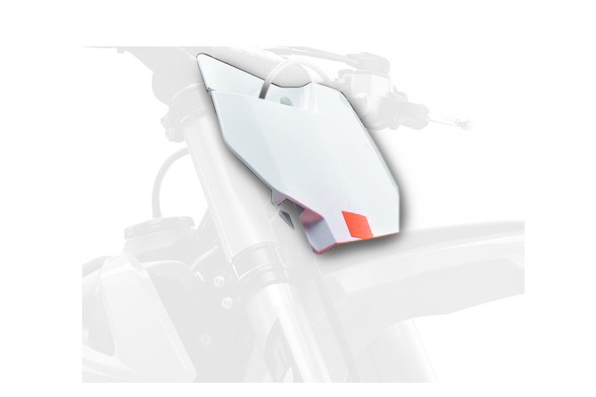 Plaque numéro avant Polisport blanc KTM SX85