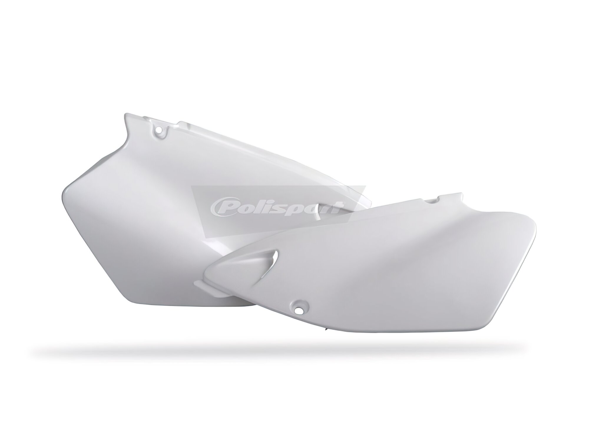 Plaques latérales Polisport YZ 125 YZ 250 96-01 blanc