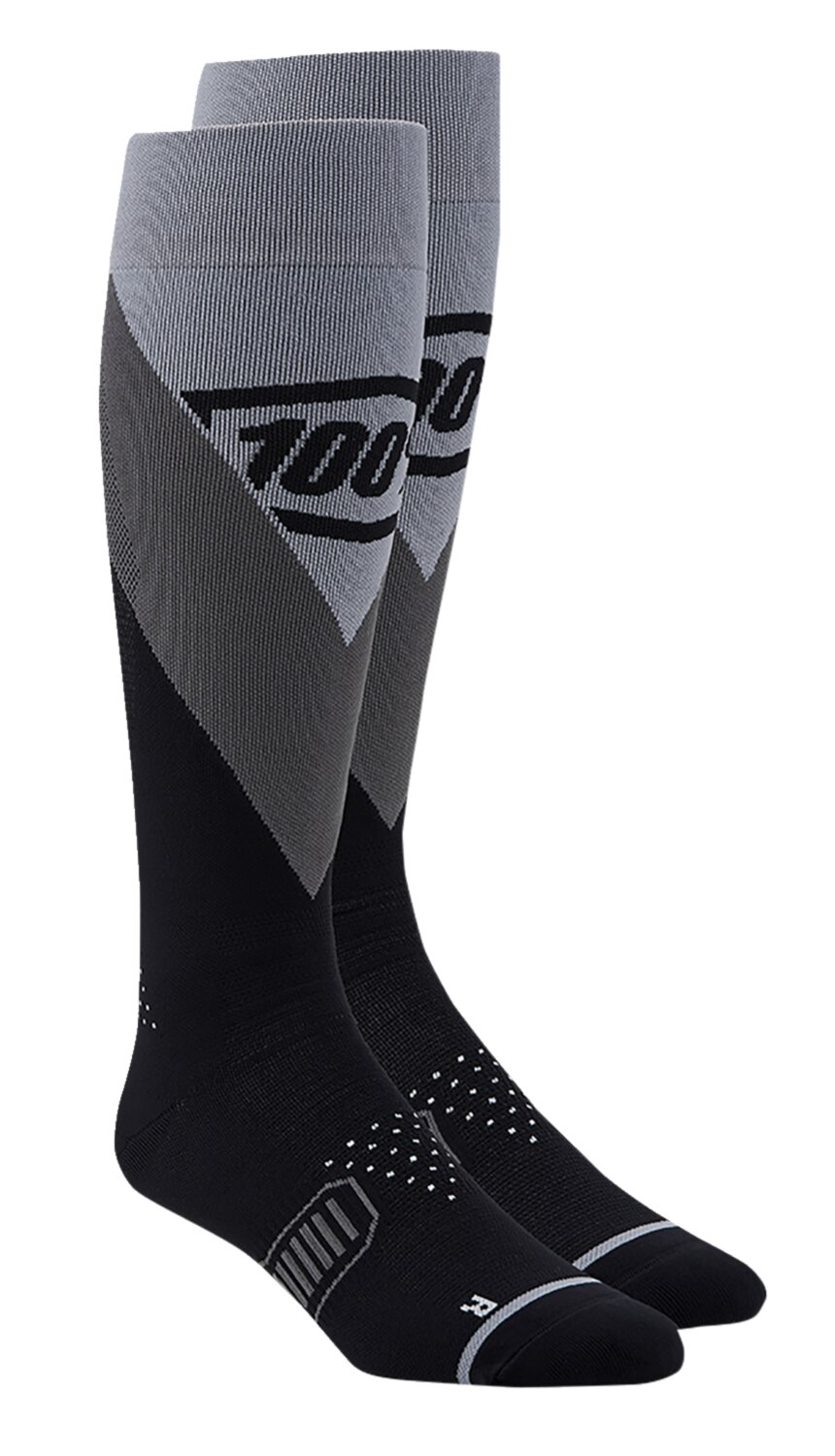 Chaussettes 100% Hi Side Thin noir L/XL