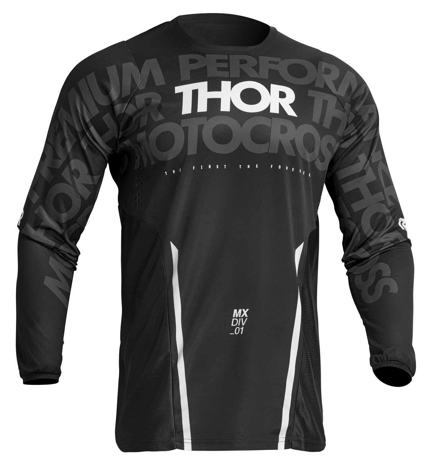 Maillot Thor Pulse Mono noir / blanc 2X