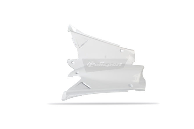 Plaques latérales Polisport blanc Honda CR125R / C R250R
