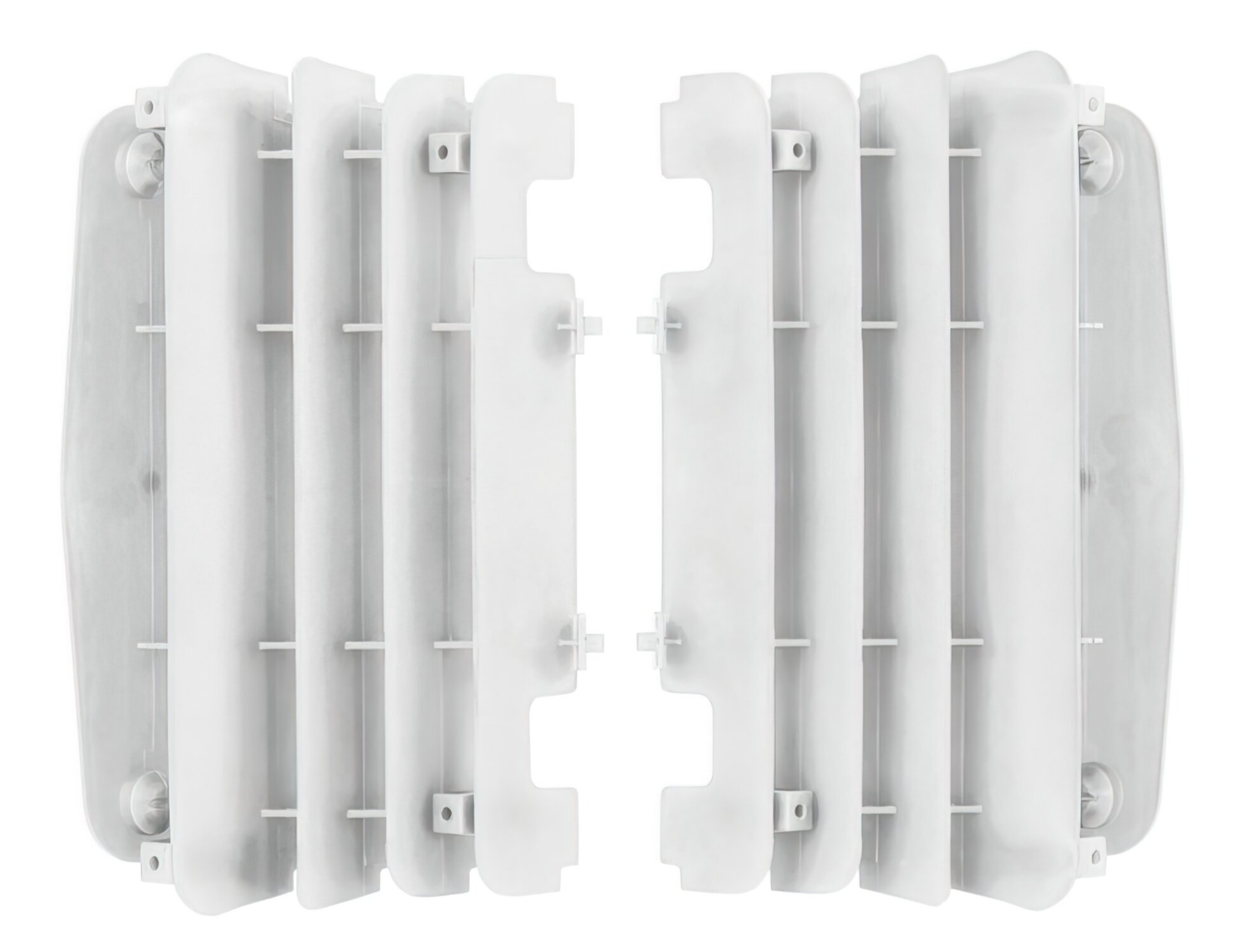 Polisport 8455600001 - Set Di Griglie Per Radiatore In Polipropilene Resistente E Durevole Senza Hardware Compatibile Con Le Moto Yamaha In Colore Bianco-image