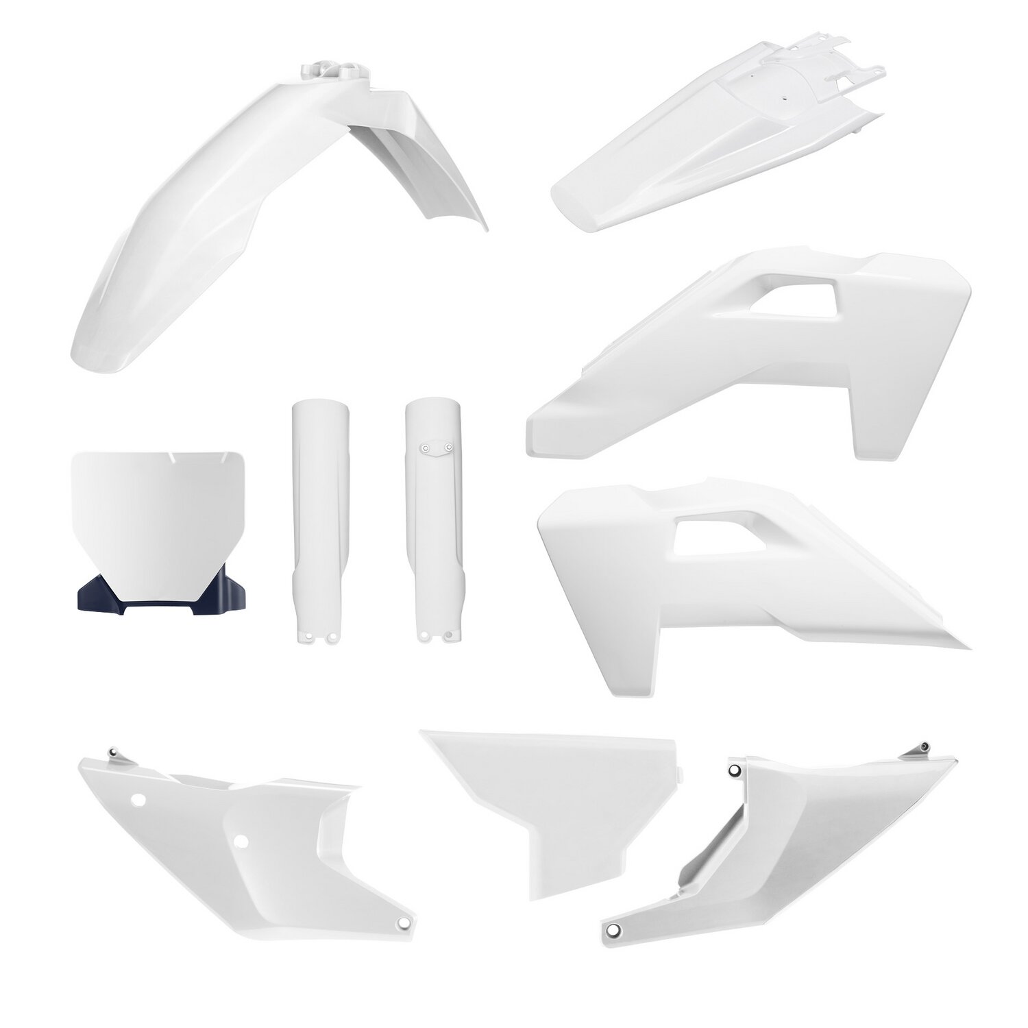 Kit plastique complet Husqvarna TC 125 2025 blanc Polisport