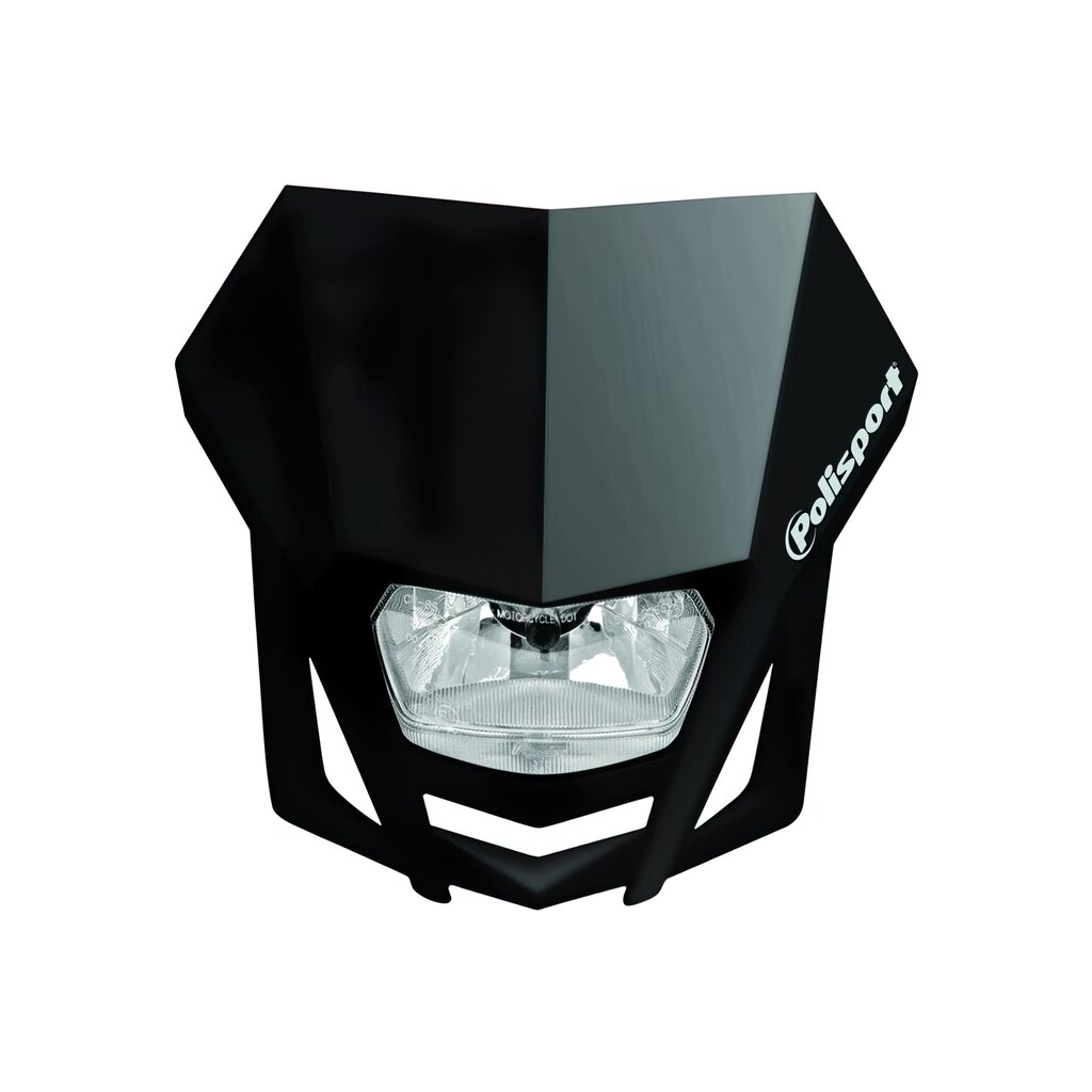 Polisport 8657600002 - Faro Anteriore Lmx In Polipropilene Con Lampada Alogena Compatibile Con Tutti I Modelli Motocross/Enduro In Colore Nero-image