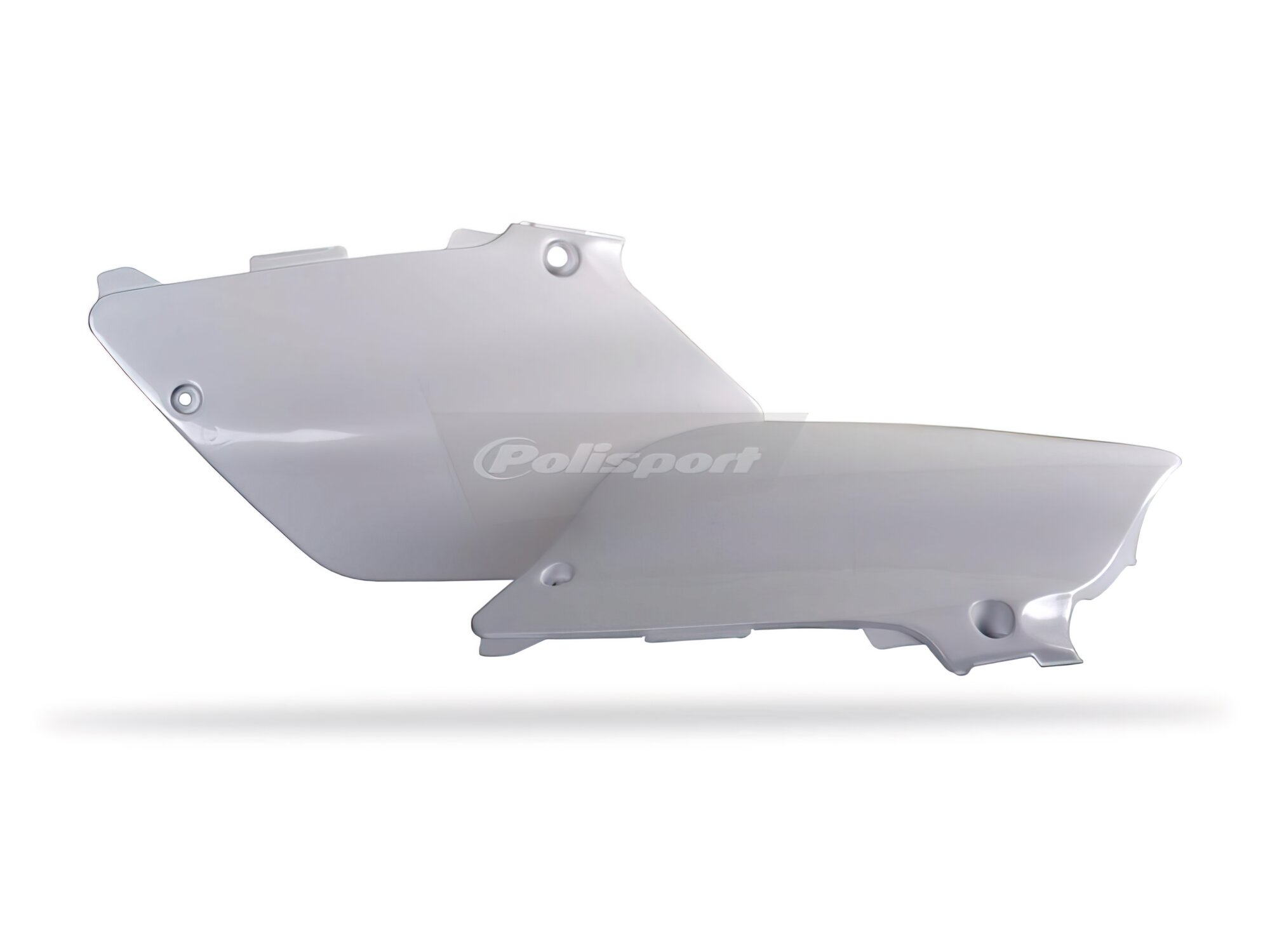 Plaques latérales Polisport YZ 125 YZ 250 02-14 blanc