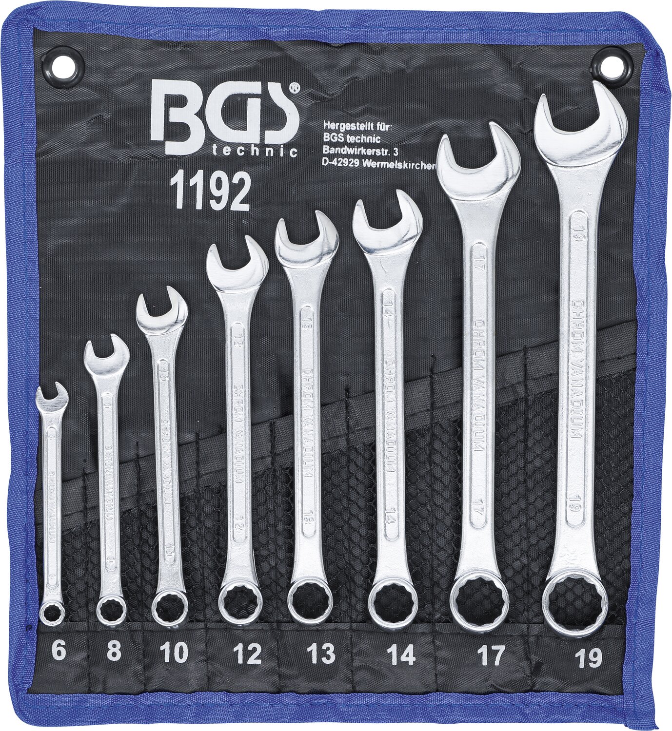 Jeu de clés mixtes BGS 6 - 19 mm 8 pièces