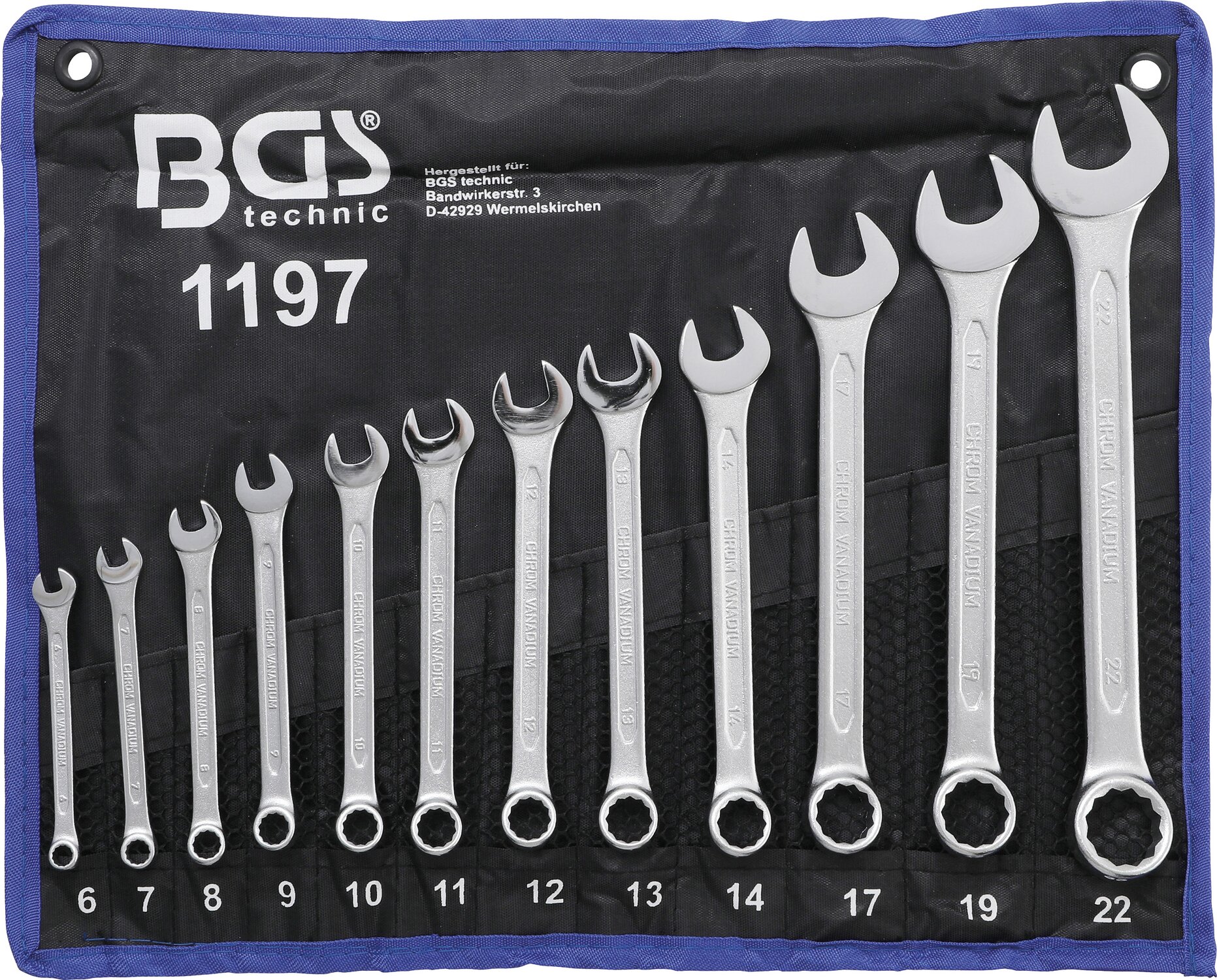 Jeu de clés mixtes BGS 6 - 22 mm 12 pièces