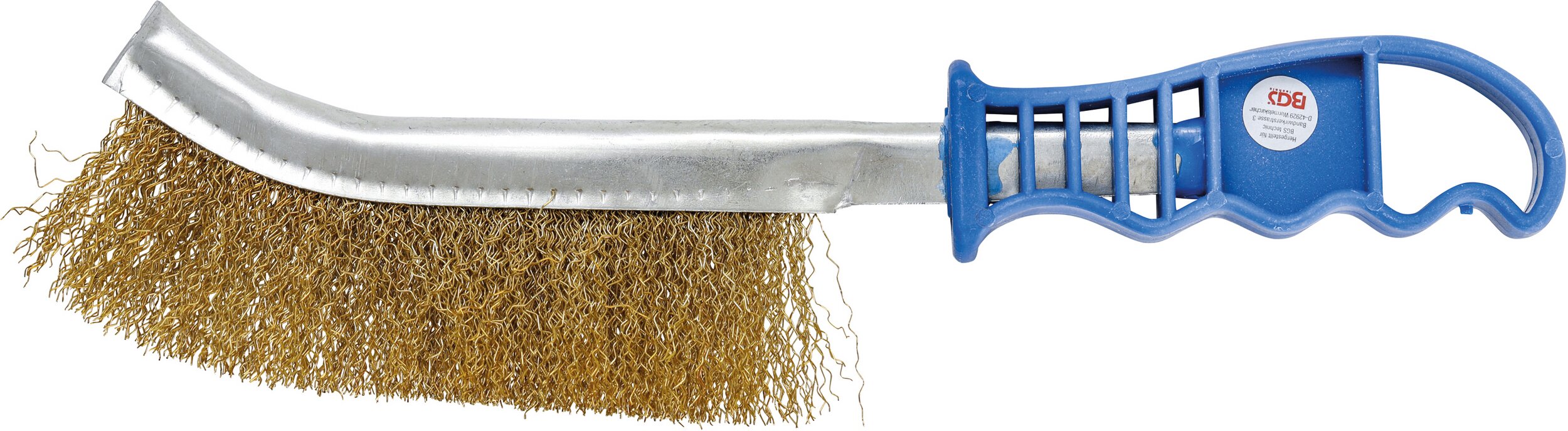 Brosse en fil d’acier BGS laitonnée 260 mm