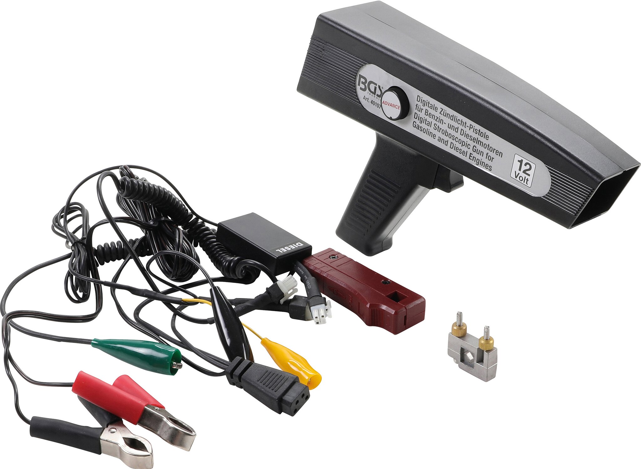 Lampe stroboscopique numérique BGS pour moteurs à essence et diesel
