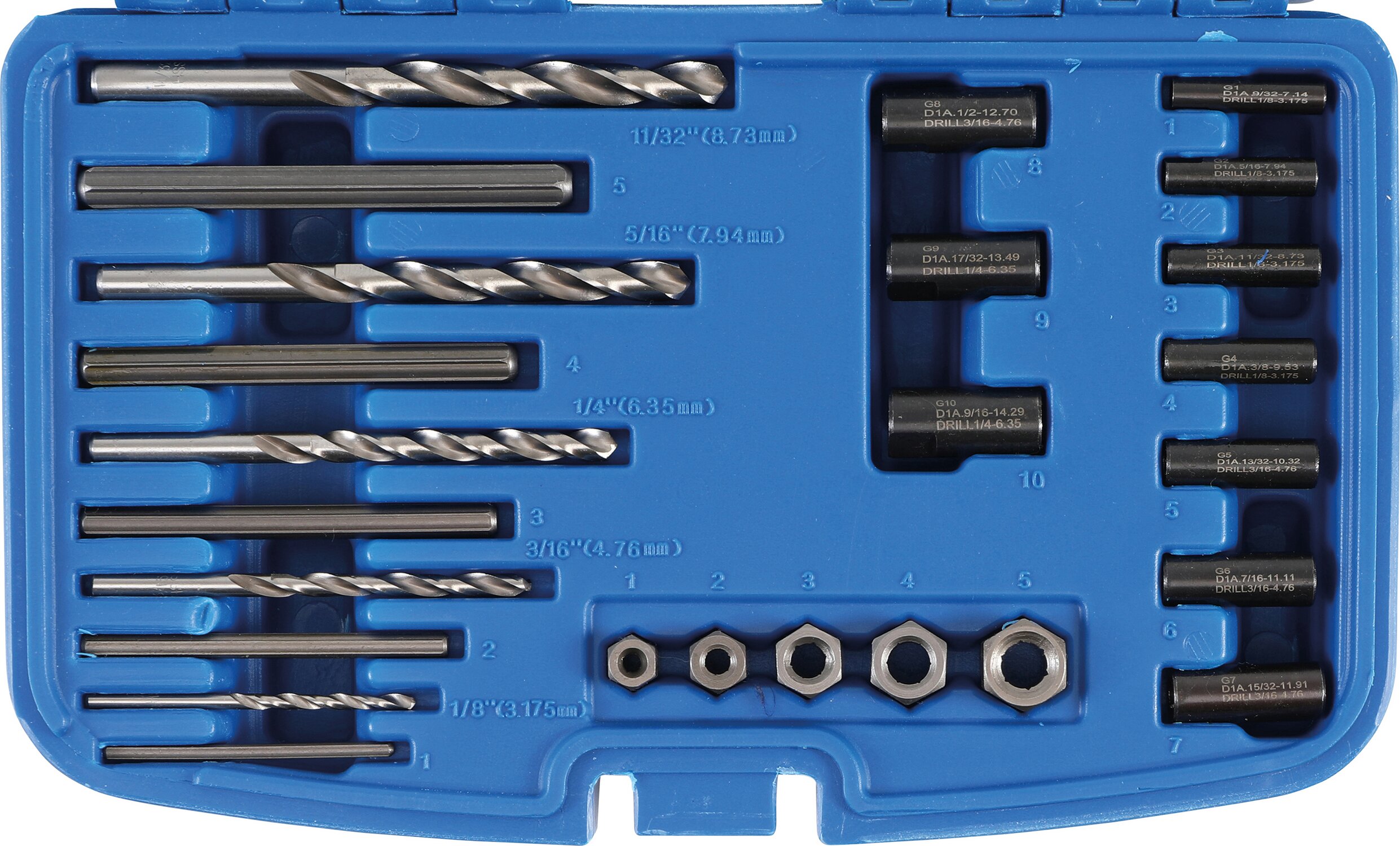 Jeu d'extracteurs HSS BGS 25 pièces