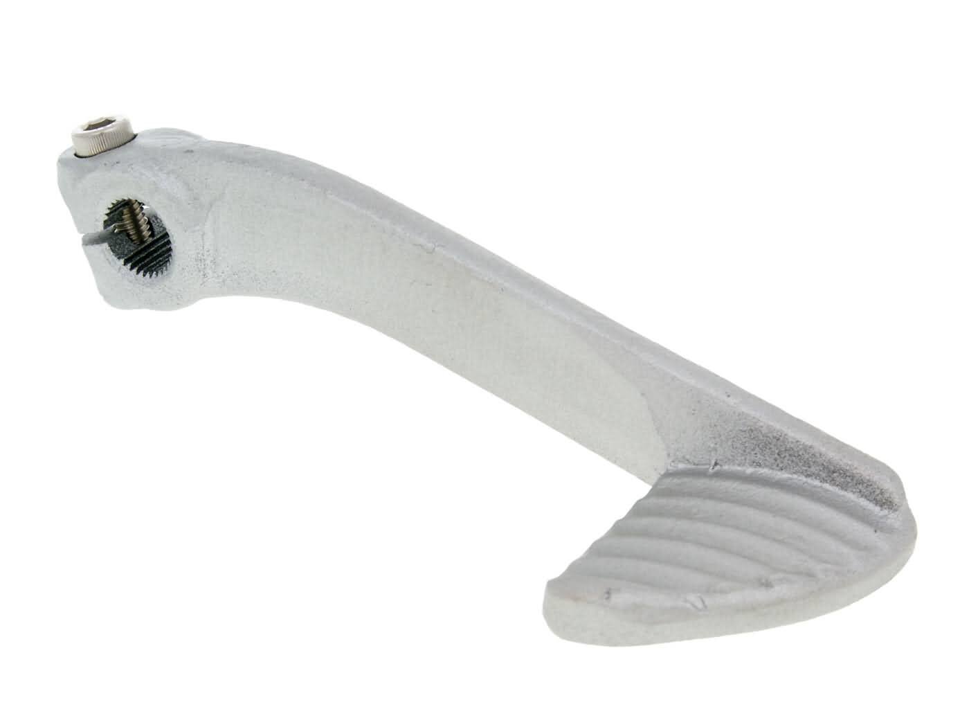 Kick de démarrage Buzzetti acier argent Peugeot 50 / 100cc