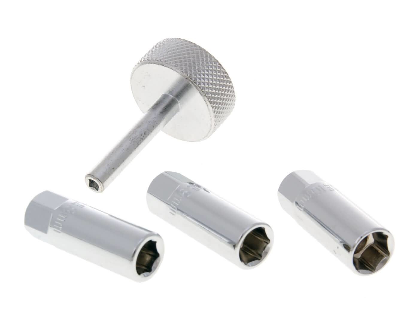 Outil de réglage du jeu des soupapes Buzzetti 8 / 9 / 10mm avec adaptateurs hexagonales