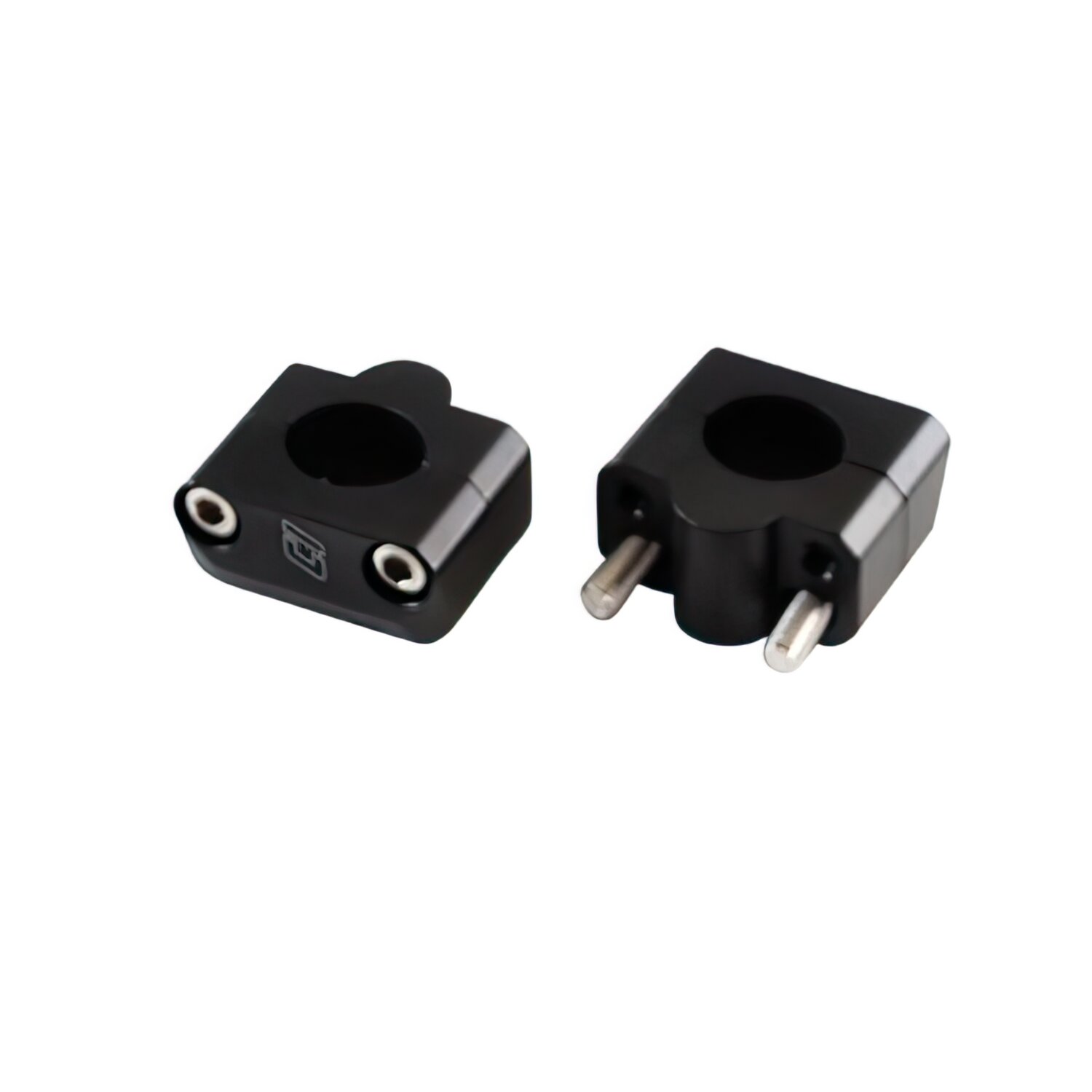 Pontets de guidon D.28,6mm Doppler alu noir
