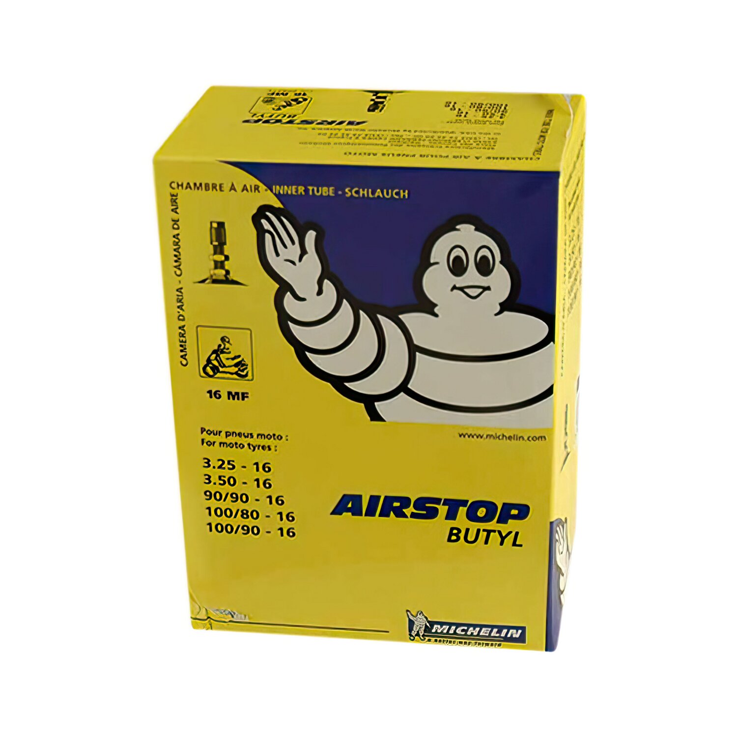 Chambre Ã  air Michelin Street 90/90-16 valve droite TR4