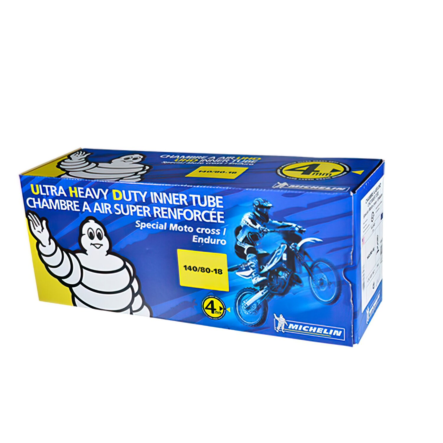 Chambre Ã  air Michelin offroad UHD 140/80-18 valve droite