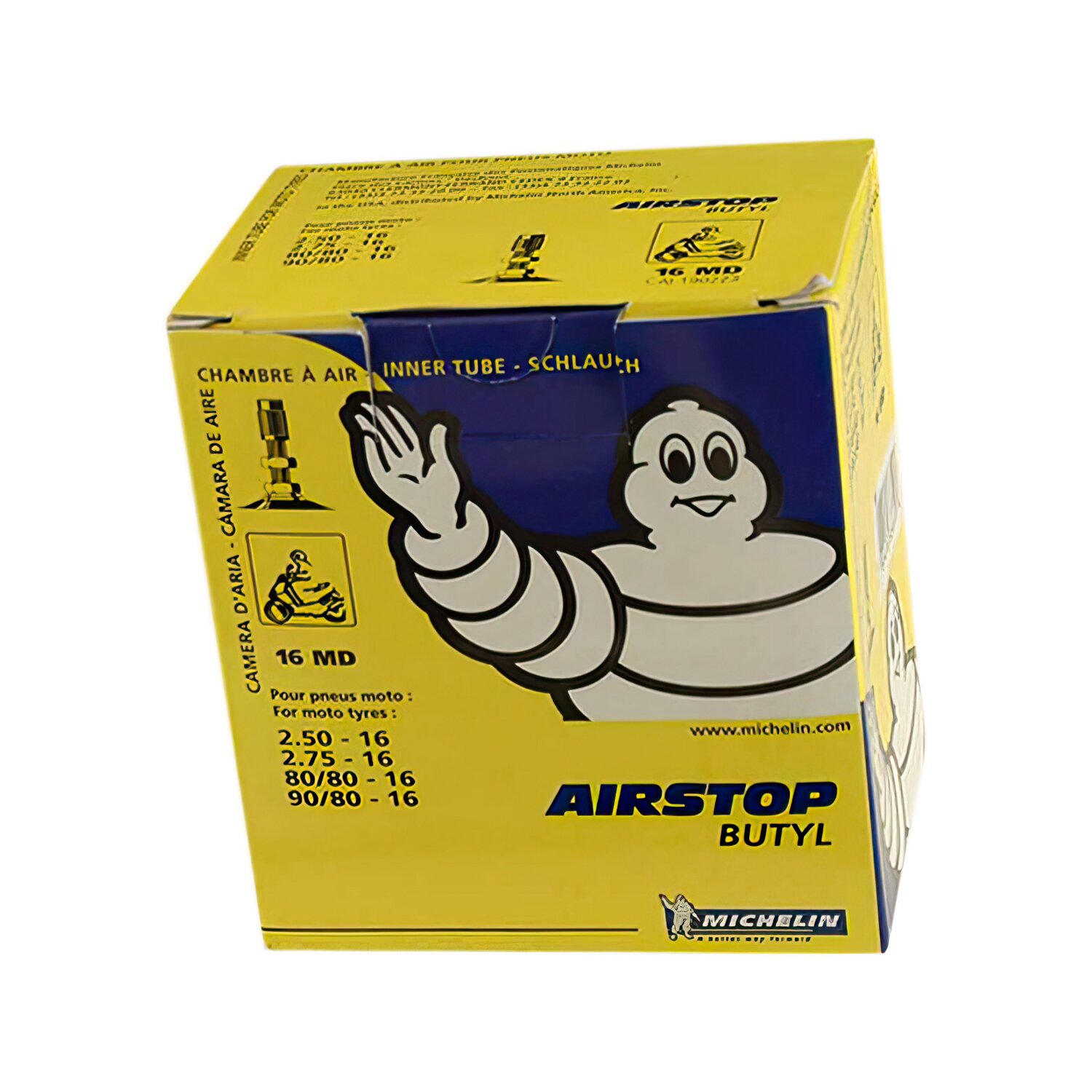 Chambre Ã  air Michelin Street 2,75-16 valve droite TR4