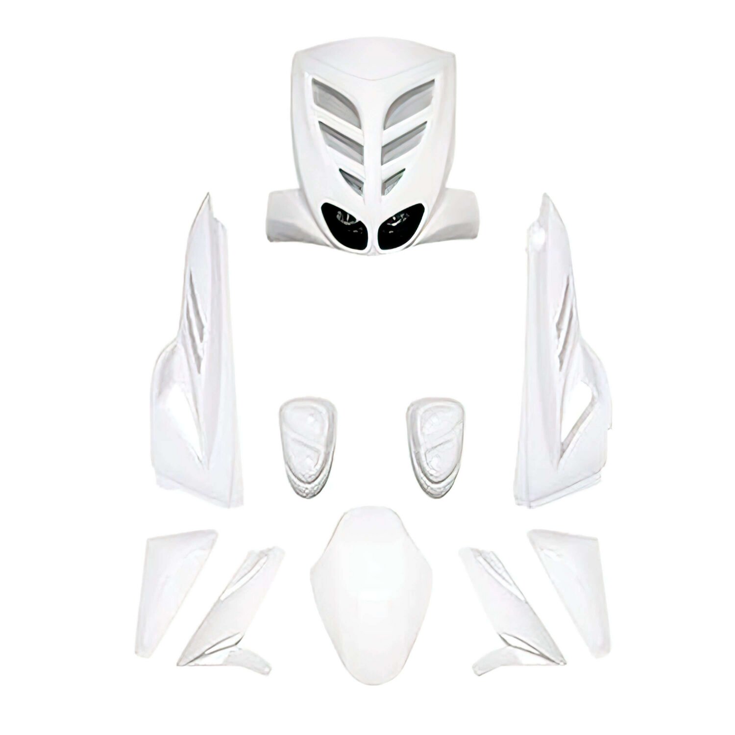 Kit carénage 6 pièces BCD Blanc MBK Stunt / Slider