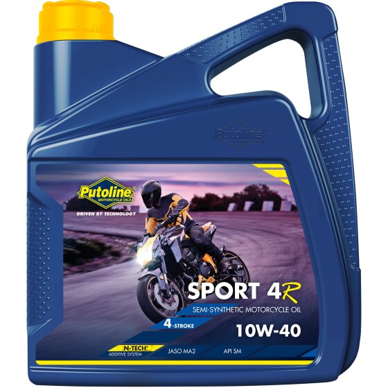 Huile moteur 4 temps 10W40 Putoline Sport 4R semi synthétique 4L