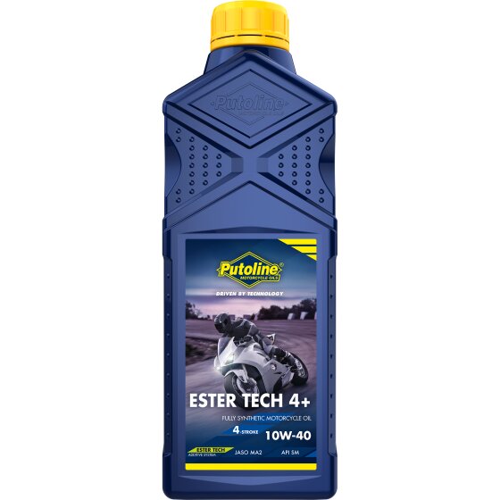 Huile moteur 4 temps 10W50 Putoline Ester Tech 4+ 100% synthétique 1L