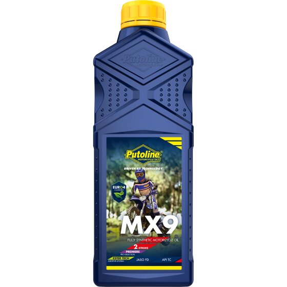 Huile moteur 2 temps Putoline MX9 Esther Tech 100% synthétique 1L
