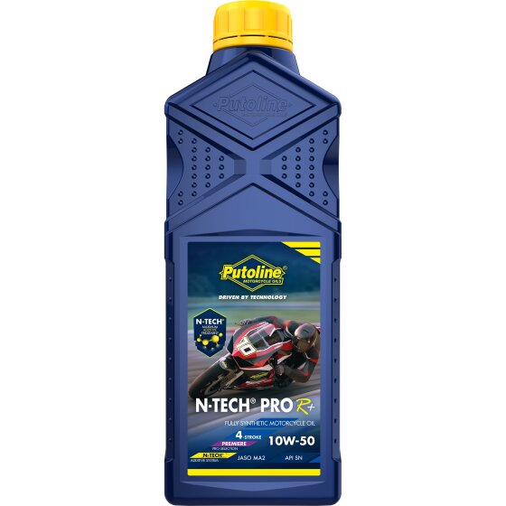 Huile moteur 4 temps 10W50 Putoline N-Tech Pro R+ 100% synthétique 1L
