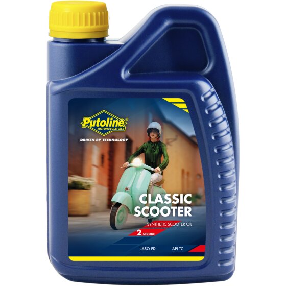 Huile moteur 2 temps Putoline Vespa Classic / Lambretta