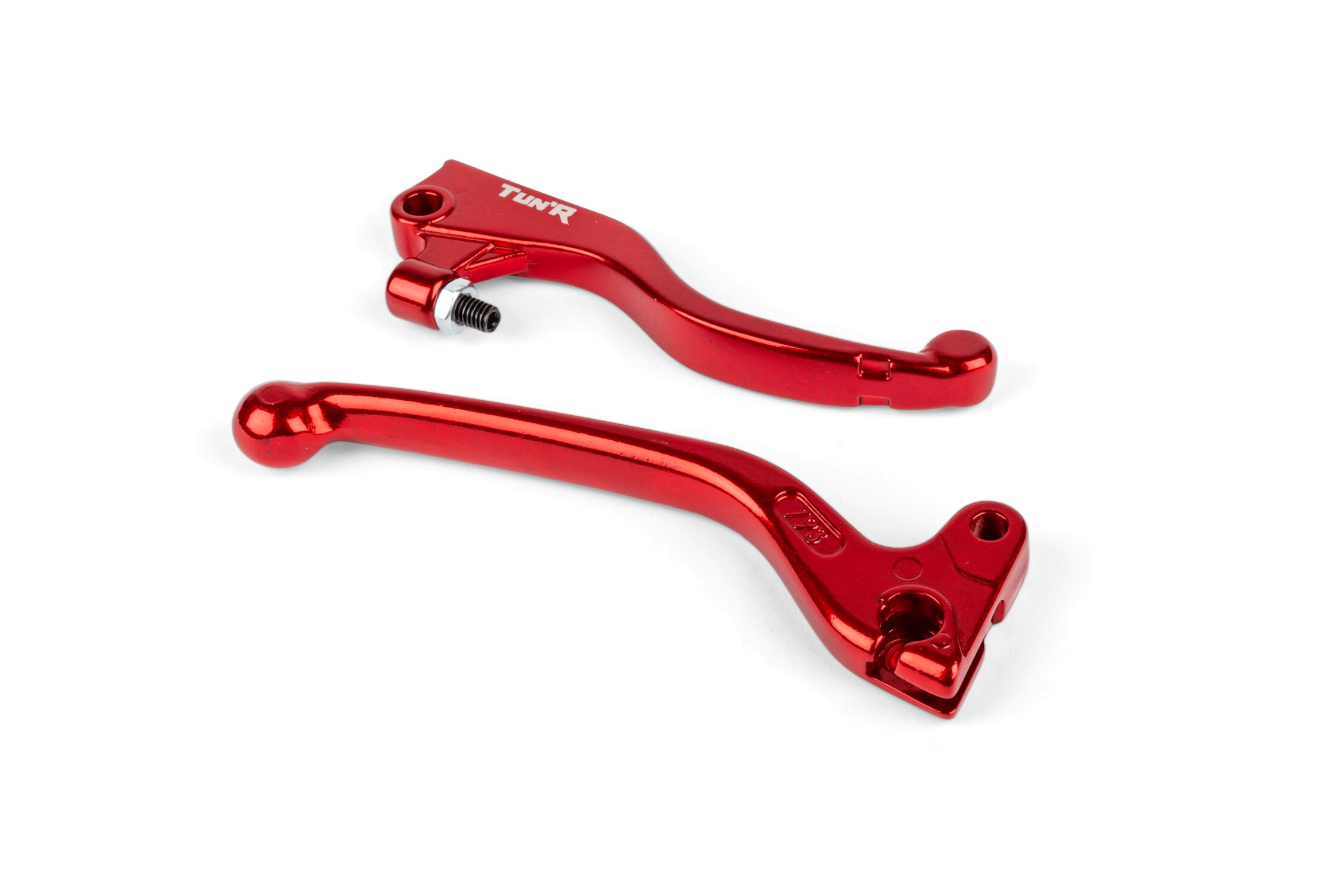 Paire de leviers de rechange Tun'R rouge Rieju MRT 50cc ap'2011
