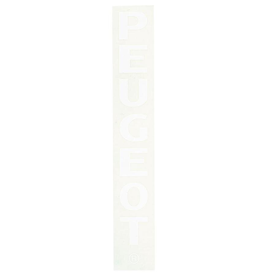 Autocollant stickers Â«Â PeugeotÂ Â» blanc 218x35