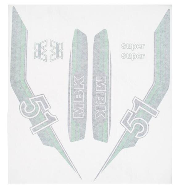 Kit déco MBK 51 vert (8 pcs)