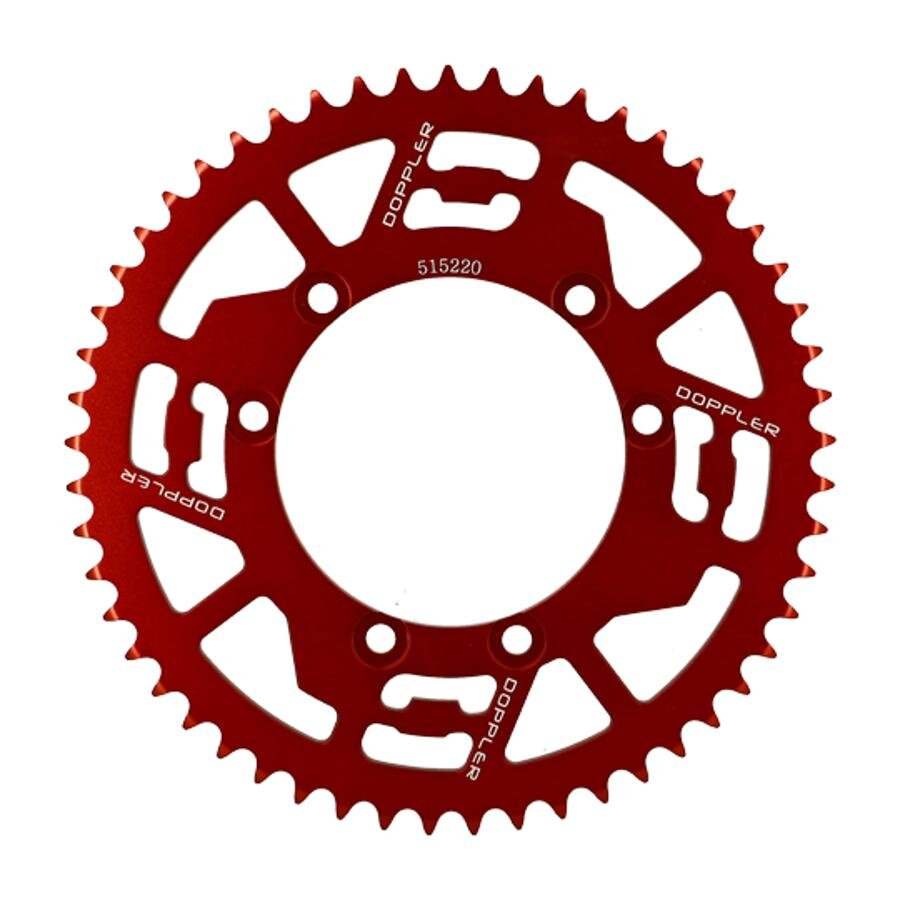 Couronne 53 dents - 420 Doppler Alu CN rouge Beta RR Track