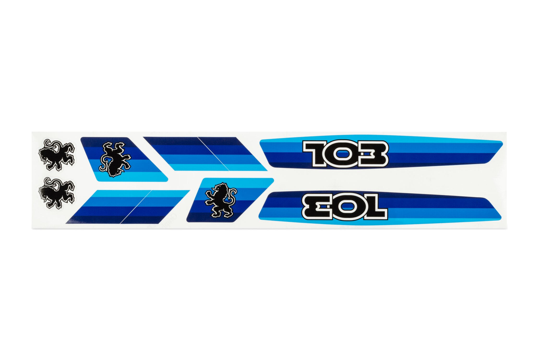 Kit déco Peugeot 103 bleu