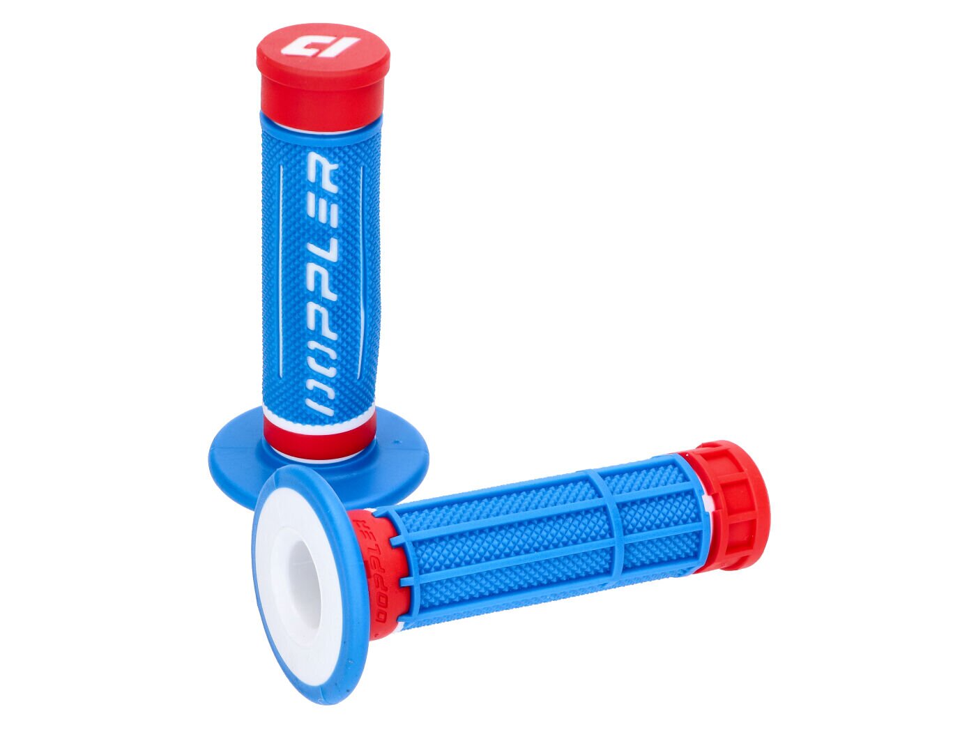 Poignées Doppler Grip 3D bleu / blanc / rouge