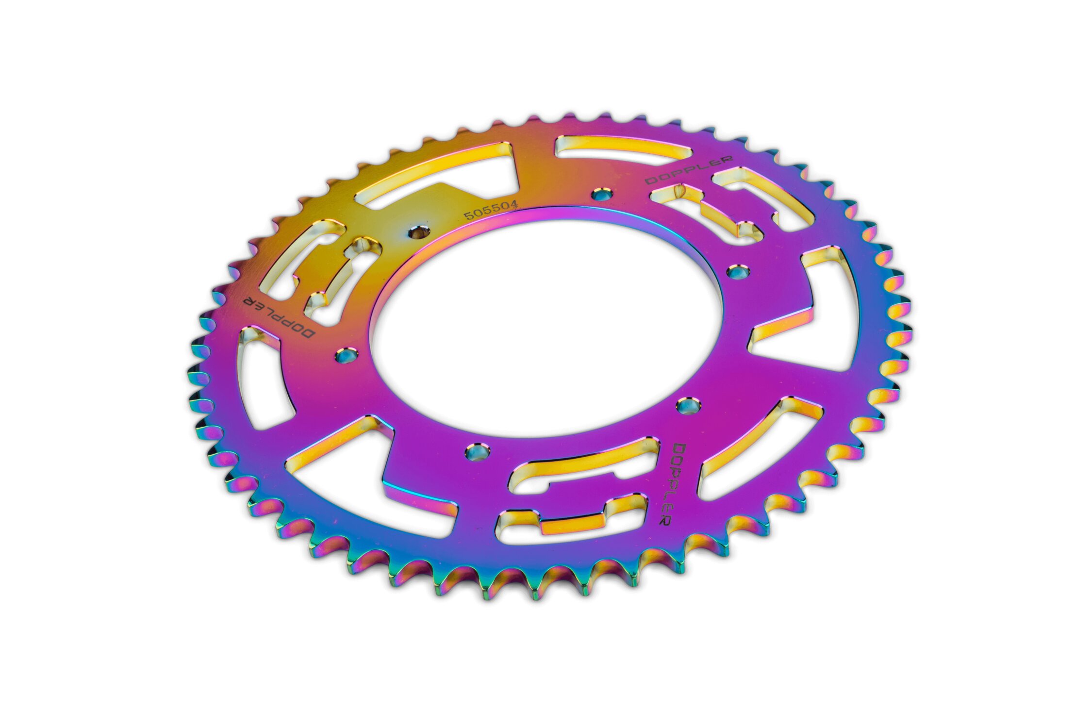 Couronne 53 dents - 420 Doppler Alu CNC Néochrome Aprilia SX 50