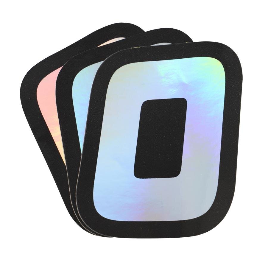 Autocollant numéro 0 Doppler Holograpique 10x7,5cm (x3)