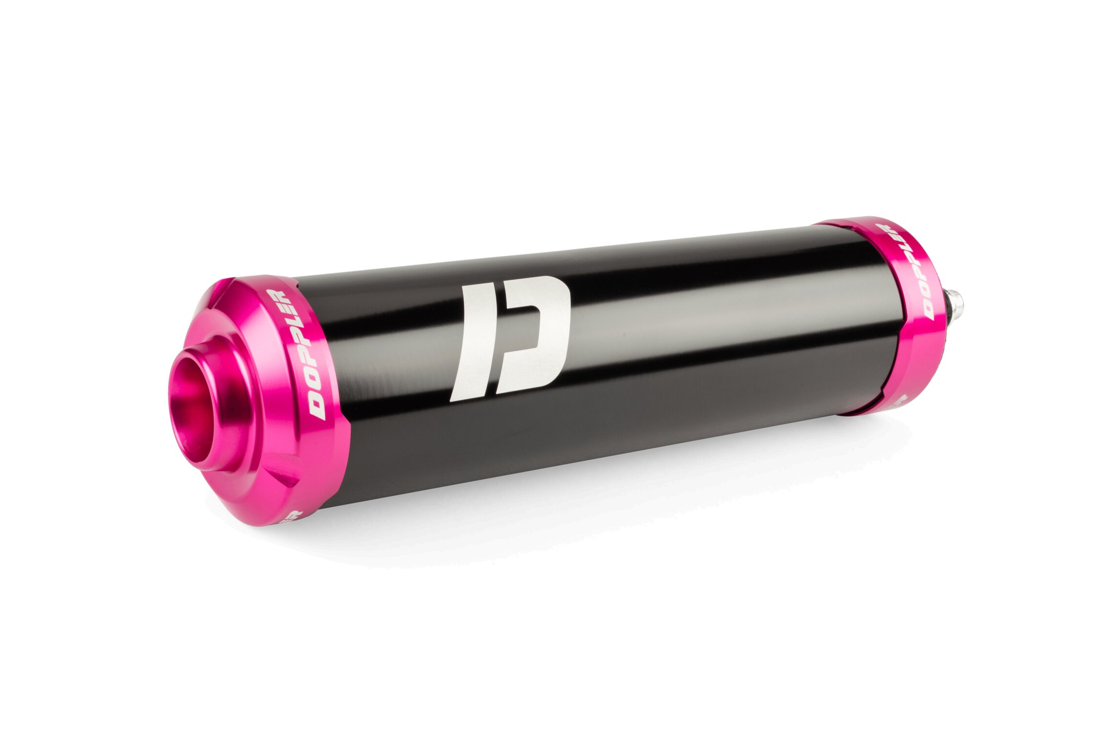 Silencieux universel moto 50 Doppler noir / rose