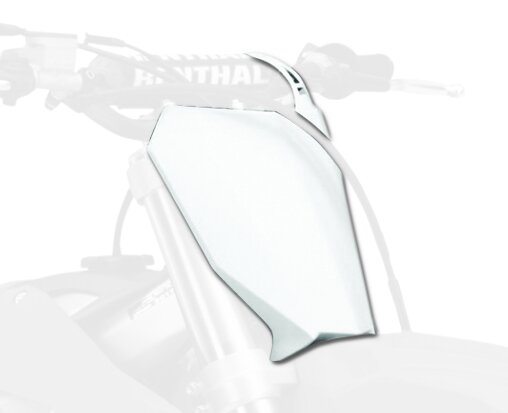 Polisport 8667200002 - Tabella Portanumero Replica Oem Realizzata In Plastica Lucida Resistente E Durevole Compatibile Con Le Moto Honda In Colore Bianco-image