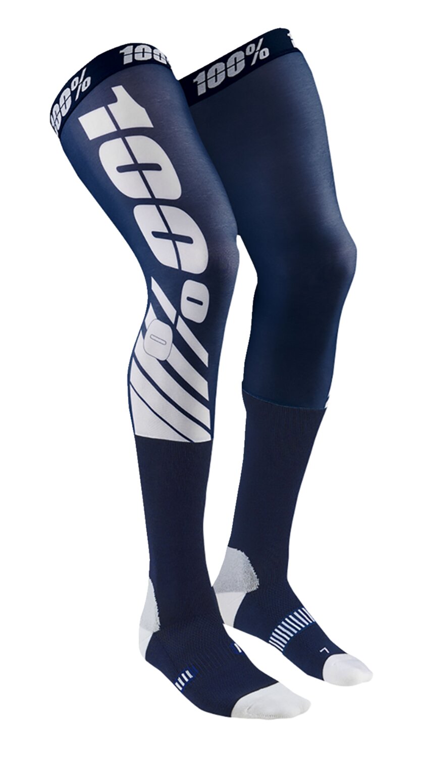 Chaussettes 100% Rev MX FLASH pour othèses bleu marine S/M