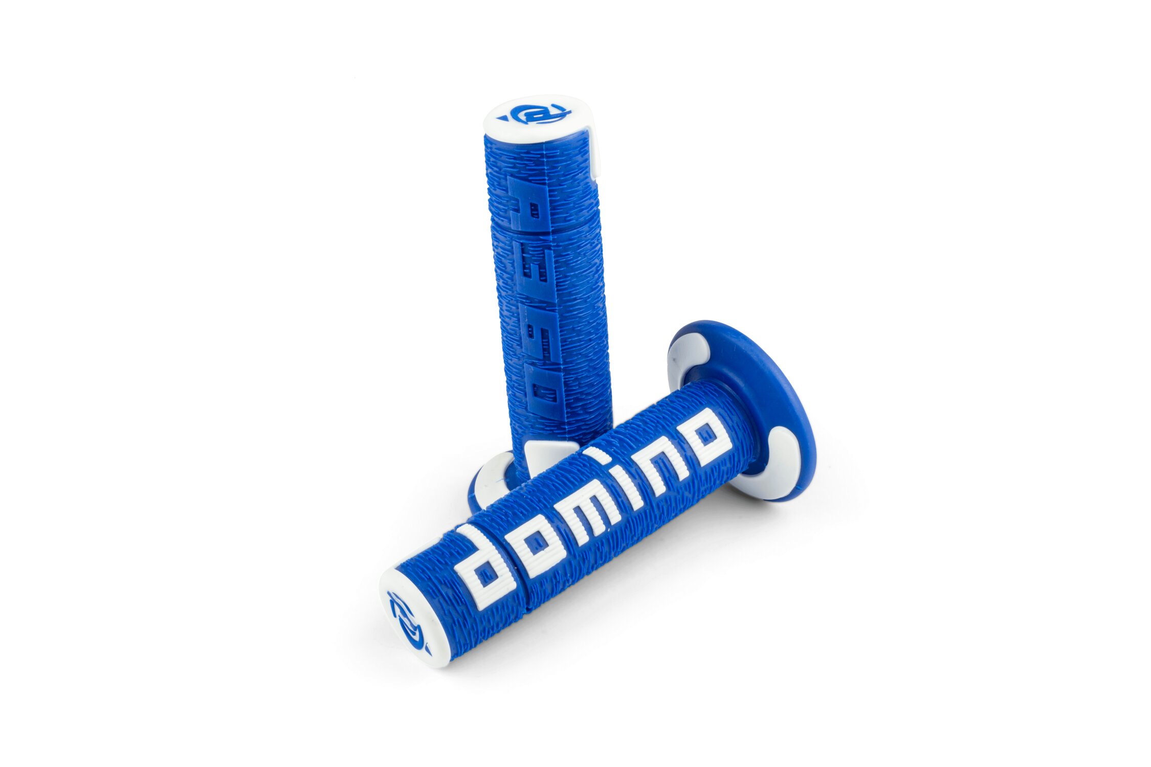 Poignées Off Road Domino A360 Bleu /