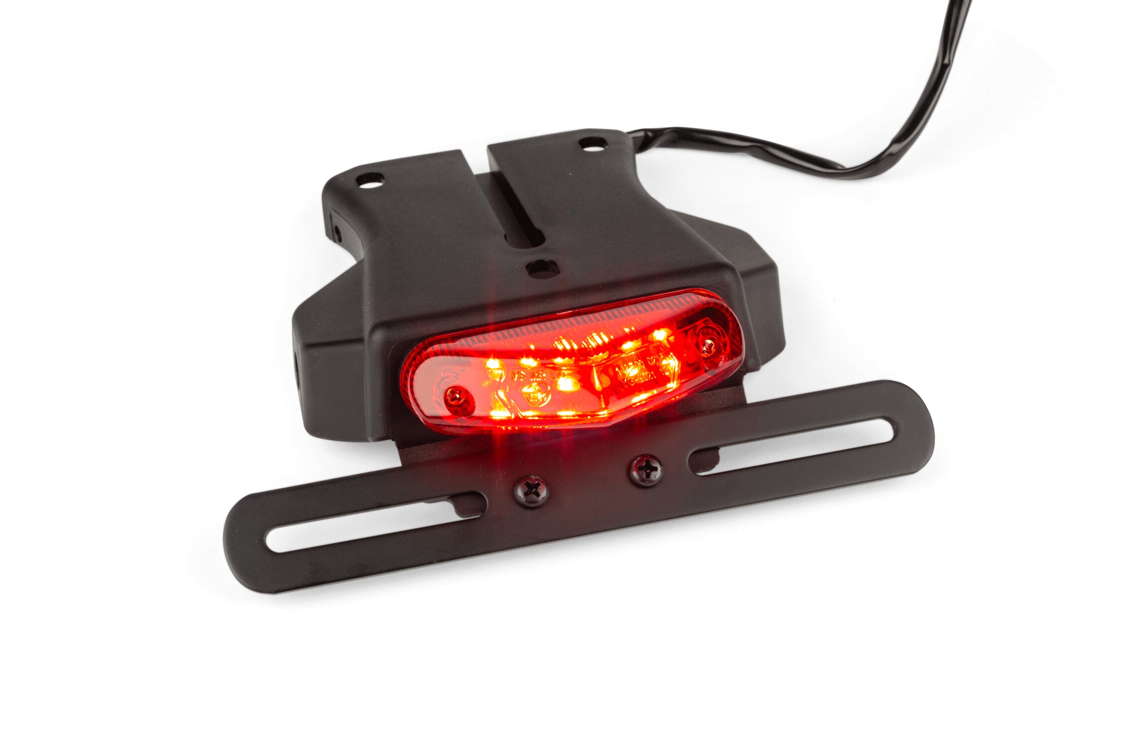 Standard Parts Support de plaque avec feu arrière à Led rouge universel