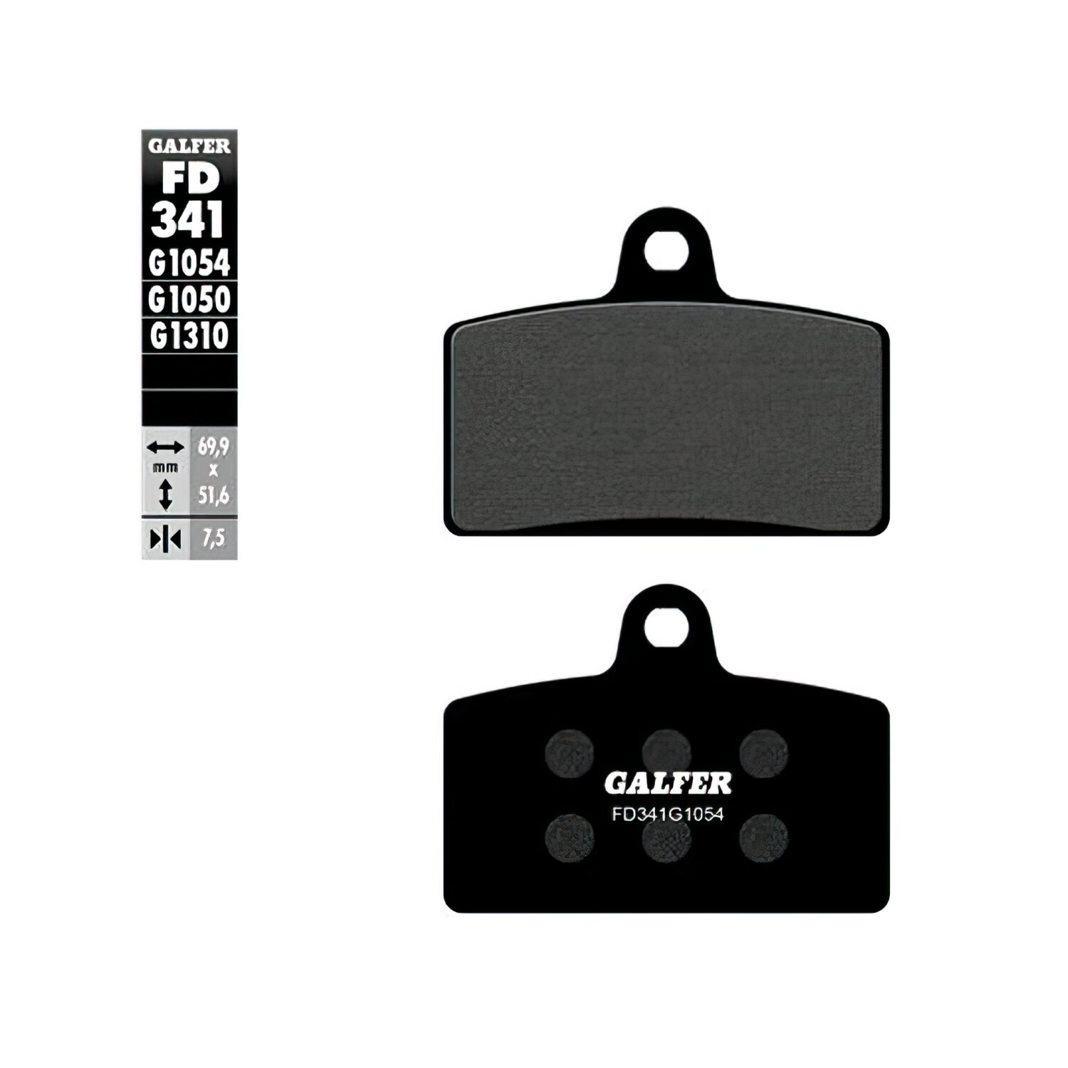 Plaquettes de frein Galfer Semi Métal Aprilia RS4